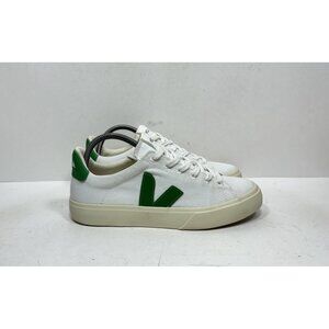 VEJA Campo Canvas Green White Casual Lace Up Logo Sneaker Women’s Size 9